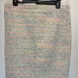 JC Factory Neon Tweed Pencil Skirt - Size 6